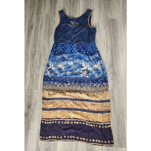 Carole Little lomg sleeveless dress size 12 L womans